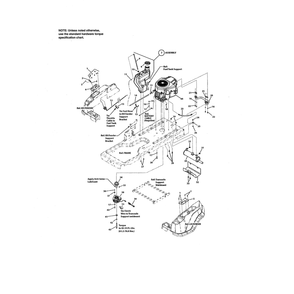 Engine - B&s, 26hp, V-Twin Diagram and Parts List for RZT26520 2691079 Murray Ride-On Cars