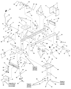 Frame And Front Axle Group - Welded Axle (7501046 7501120) Diagram and Parts List for EYK155420GF (7800485)(2009) Murray Lawn Tractor Accessories