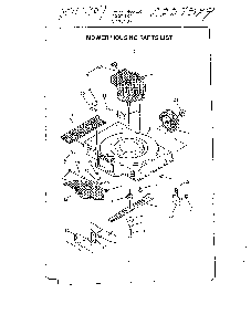 22"/mower housing Diagram and Parts List for 22273X9  Murray Lawn Mower