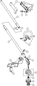 General Assembly Diagram and Parts List for M2510 41DDZ03C758 Murray Trimmer