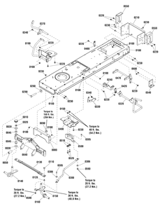 Frame And Front Axle Group Diagram and Parts List for EMT155420H (2691080)(2012) Murray Lawn Tractor