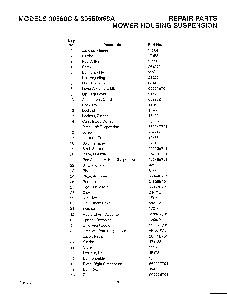 Mower housing suspension page 2 Diagram and Parts List for 30560X60A  Murray Lawn Mower