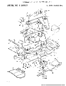 Blade housing Diagram and Parts List for 8-36557  Murray Lawn Tractor