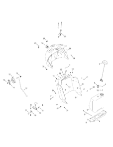 Dash Style 0 Diagram and Parts List for 13AM77LS058 2012 Murray Lawn Tractor