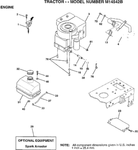 Part Location Diagram of 10040500 Murray * Washer Lock Hvy Hlcl Spr. 5/16