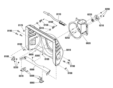Auger Housing Group Diagram and Parts List for ML61750R (1696212-01)(2013) Murray Snow Blower