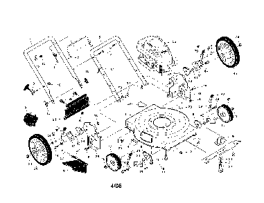 Rotary mower Diagram and Parts List for 225114X92E0  Murray Lawn Mower