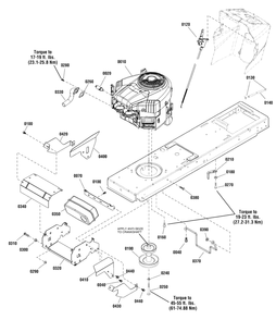 Part Location Diagram of 31A607-0160-B1 Murray Engine, 15.5Hp, BandS Intek Single