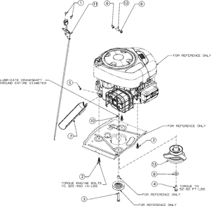 Engine Accessories Diagram and Parts List for 13CC26JD058 2018 Murray Lawn Tractor