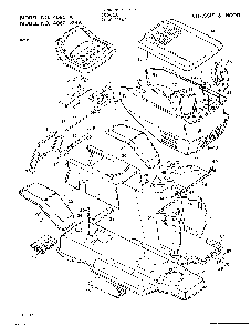 Chassis and hood Diagram and Parts List for 40601X34A  Murray Lawn Tractor