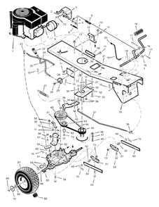 Motion Drive Diagram and Parts List for 309000X8A 2003 Murray Lawn Tractor