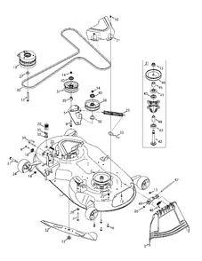 Part Location Diagram of 903-05230 Husky BRKT ASM-DECK IDLE