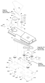40-Inch Mower Deck - Belt And Idler Arm Group Diagram and Parts List for EYK19540RD (2988143)(2009) Murray Lawn Tractor