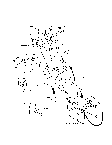 Handle Diagram and Parts List for 629909X54B  Murray Snow Blower