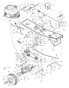 Motion Drive Diagram and Parts List for 309007X51B (7800529)(2009) Murray Lawn Tractor