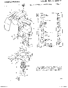 Engine mount Diagram and Parts List for 8-36557  Murray Lawn Tractor