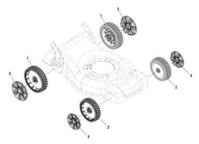 Part Location Diagram of 703686 Murray Hubcap, Front, 180mm