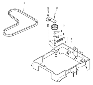 Transmission Carrier Replacement Kit (1687225) Diagram and Parts List for 1687225 2004 Murray Lawn Tractor Accessories