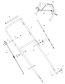 Part Location Diagram of 703743 Murray Handle, Upper