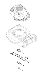 Part Location Diagram of 704713 Briggs and Stratton Blade adapter