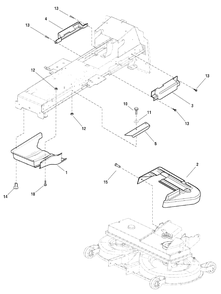 French Guard Group Diagram and Parts List for LT150RDFR (2690891)(2010) Murray Lawn Tractor