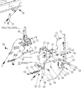 Controls Diagram and Parts List for M200-46 (RZT-46)(2016) Murray Lawn Tractor