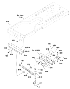 Front Axle Group - Rzt Diagram and Parts List for EZT2042 (2691041-00)(2012) Murray Lawn Tractor
