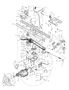 Motion Drive Diagram and Parts List for 465307X51 (7800283)(2008) Murray Lawn Tractor