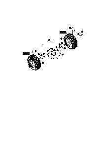 Wheels Diagram and Parts List for 624504X6  Murray Snow Blower