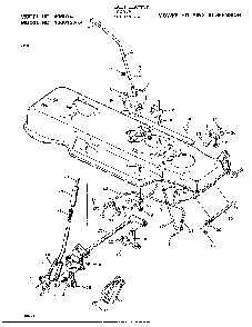 Mower housing suspension Diagram and Parts List for 40601X34A  Murray Lawn Tractor