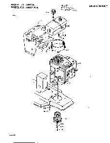 Engine mount Diagram and Parts List for 40627A  Murray Lawn Mower