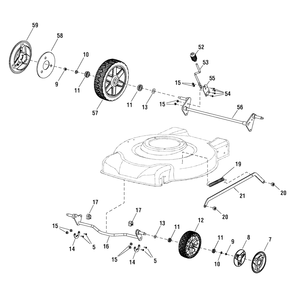 Part Location Diagram of 707250 Murray Lever, Height Adjust