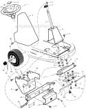 Page F Diagram and Parts List for C950-60405-1  Murray Lawn Tractor