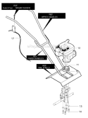 Page A Diagram and Parts List for C950-62909-3  Murray Cultivator