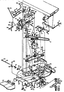 36-Inch Mower Housing Diagram and Parts List for 403132  Murray Lawn Tractor Accessories