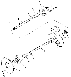 Differential peerless model no. 100-055a Diagram and Parts List for 9-30502  Murray Lawn Mower