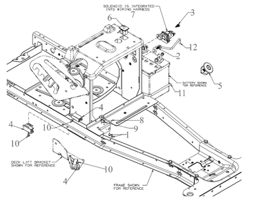 Electrical Diagram and Parts List for 13CC26JD058 2019 Murray Lawn Tractor