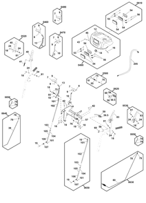Controls Group Diagram and Parts List for S1024ES 1696937-02 Murray Snow Blower