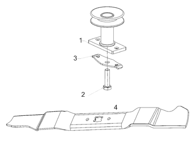 Blade Diagram and Parts List for 12A-B0BA758 2019 Murray Lawn Mower