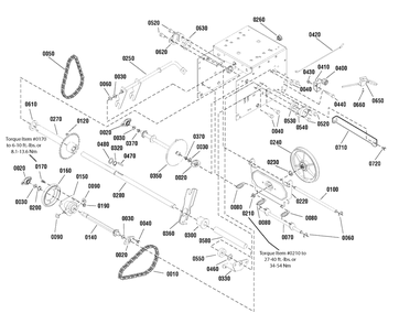 Traction Drive Group - Ez Turn Diagram and Parts List for 14529ES (1696030)(2011) Murray Snow Blower