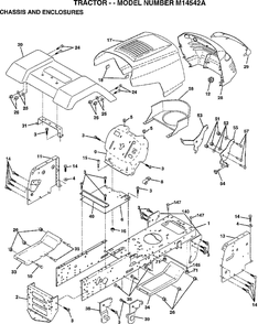 Part Location Diagram of 73680400 Murray * NUT, Crownlock 1/4-20 unc