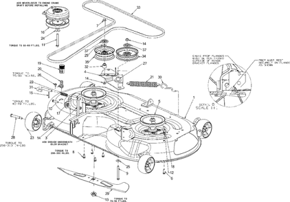 Deck Diagram and Parts List for M200-46 (RZT-46)(2016) Murray Lawn Tractor
