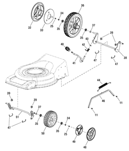 Part Location Diagram of 707282 Murray Knob, Height Adjust