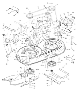 Mower Housing Diagram and Parts List for 405628X51 (7800281)(2008) Murray Lawn Tractor