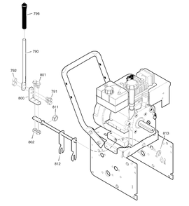 Shift Yoke Diagram and Parts List for 6240900X196A (1695425)(2007) Murray Snow Blower
