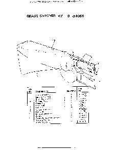 Grass catcher Diagram and Parts List for 8-22261X92  Murray Lawn Mower