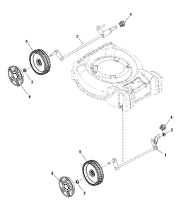 Part Location Diagram of 704823 Murray Axle, Rear