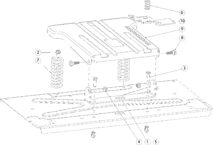 Seat Adjustment Diagram and Parts List for M200-46 (RZT-46)(2016) Murray Lawn Tractor