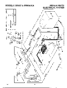 Electrical system Diagram and Parts List for 30560X60A  Murray Lawn Mower