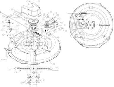 Part Location Diagram of 98305040D0637 MTD Shell-30 deck